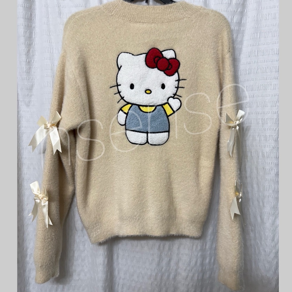 Hello Kitty Cream Knit Sweater - Picture 4 of 7